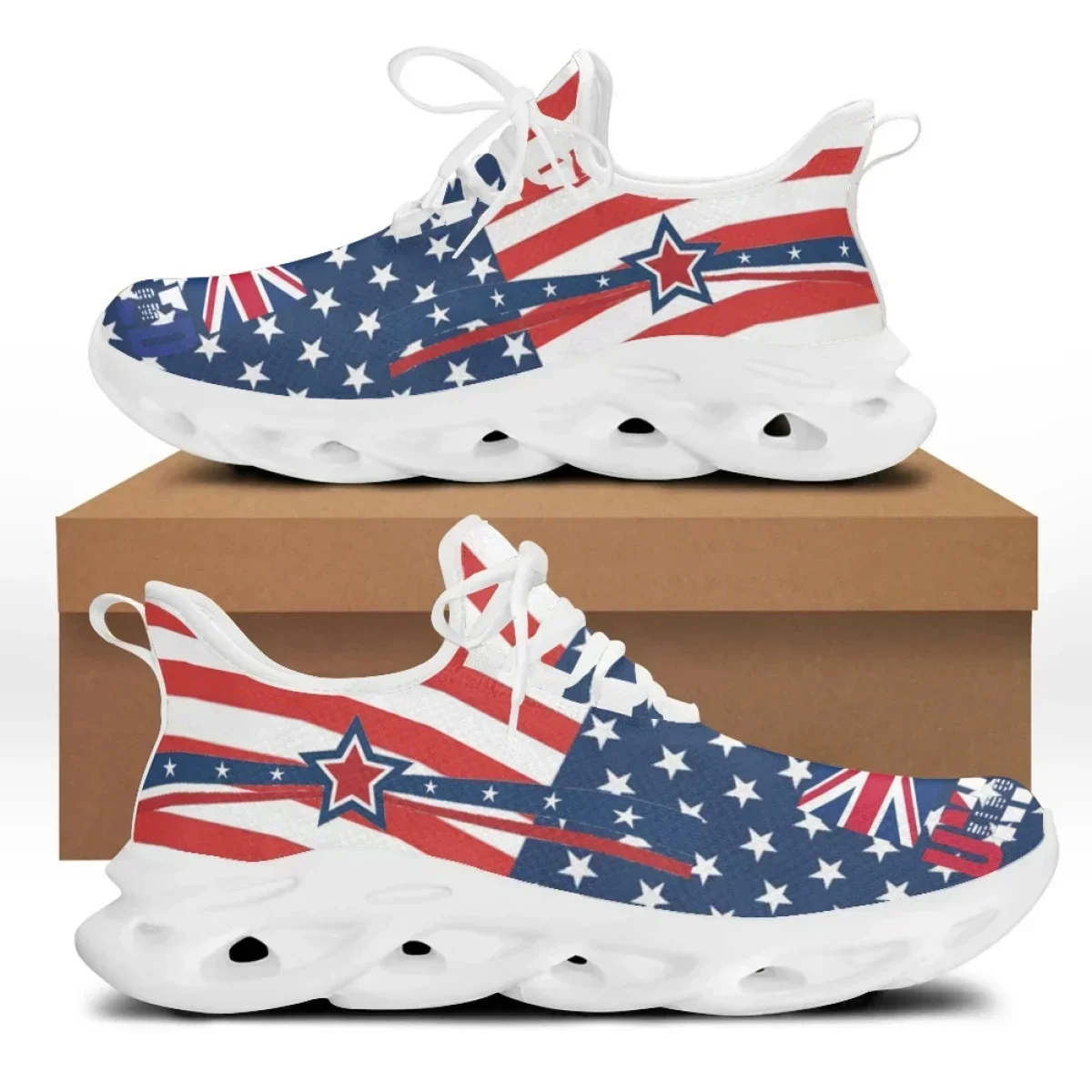 Men'S Shoes Liberty - 7.4 미국 국기 자유의 여신상 프린트