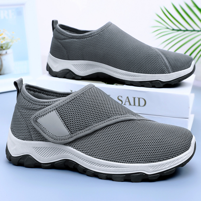 Men Shoes Velcro - 2026년 신상 여름 남성 메쉬 슈즈,