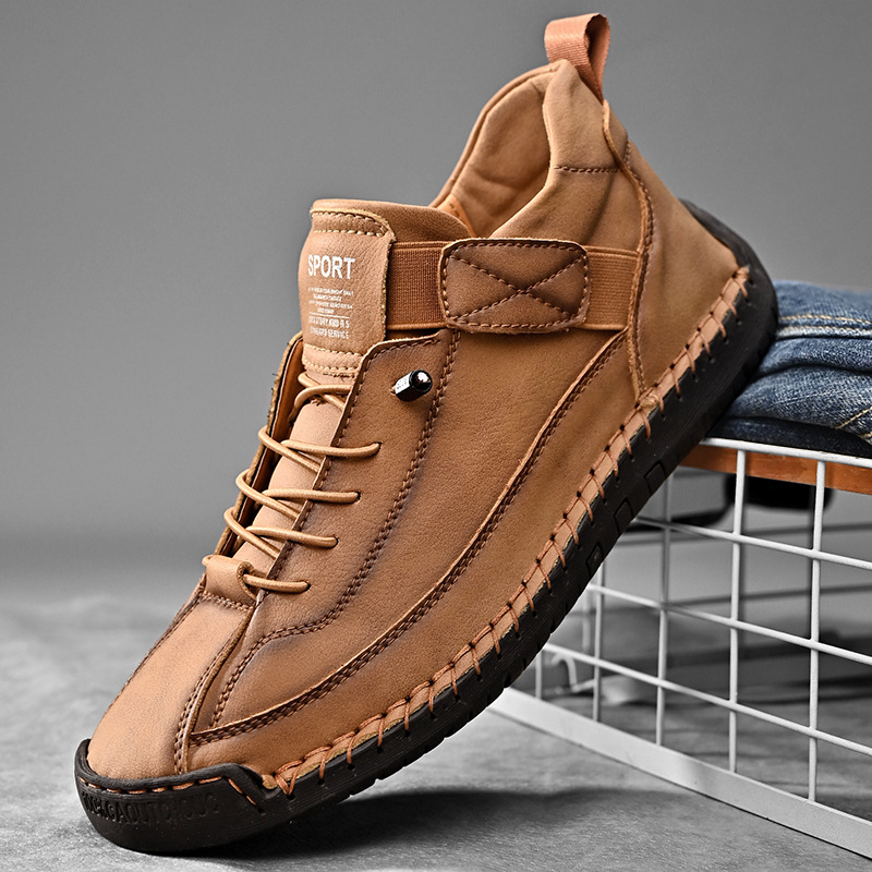 Men'S Shoes Size 43 In Us - 수제 가죽 남성 신발 캐주얼 슬립온