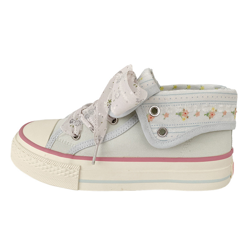 Casual Sneaker Low - 2026 신상 여성 캔버스 스니커즈 플로럴