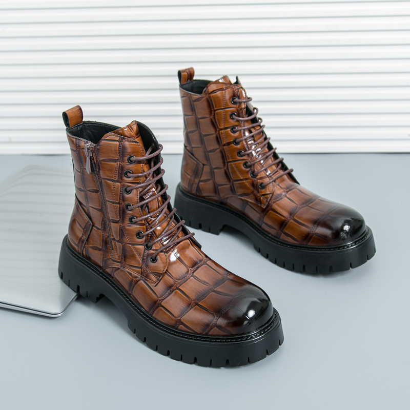 Men Shoes Branded - 여름 남성 패션 첼시 부츠 블랙