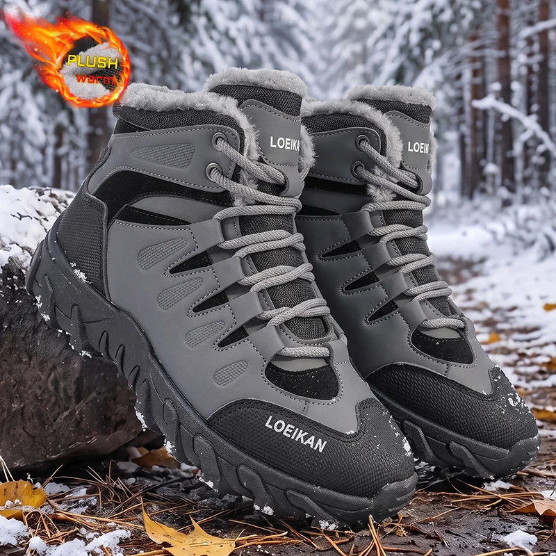 Winter Boot Insulated - 남성용 겨울 스노우 부츠 플러시 안감