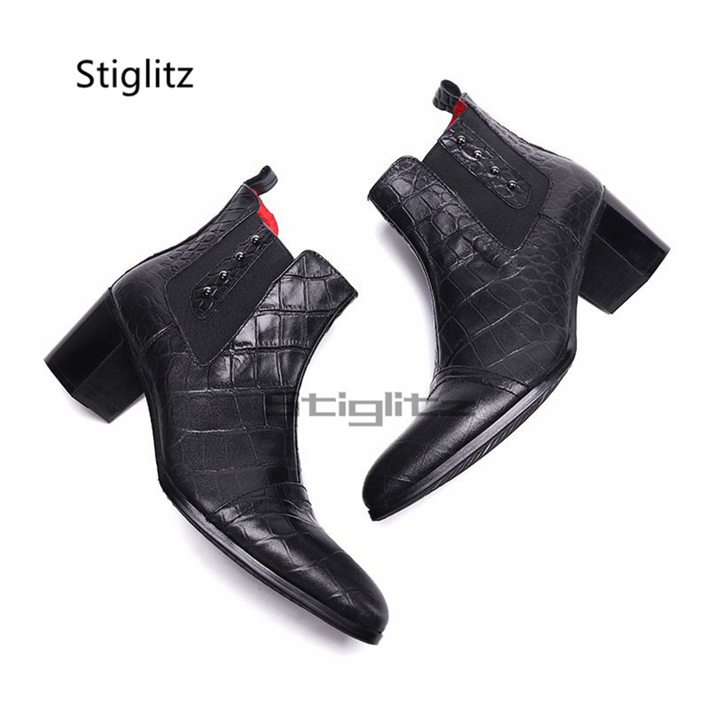 Men Shoes Size 11 - 남성용 레트로 하이힐 첼시 부츠 정품