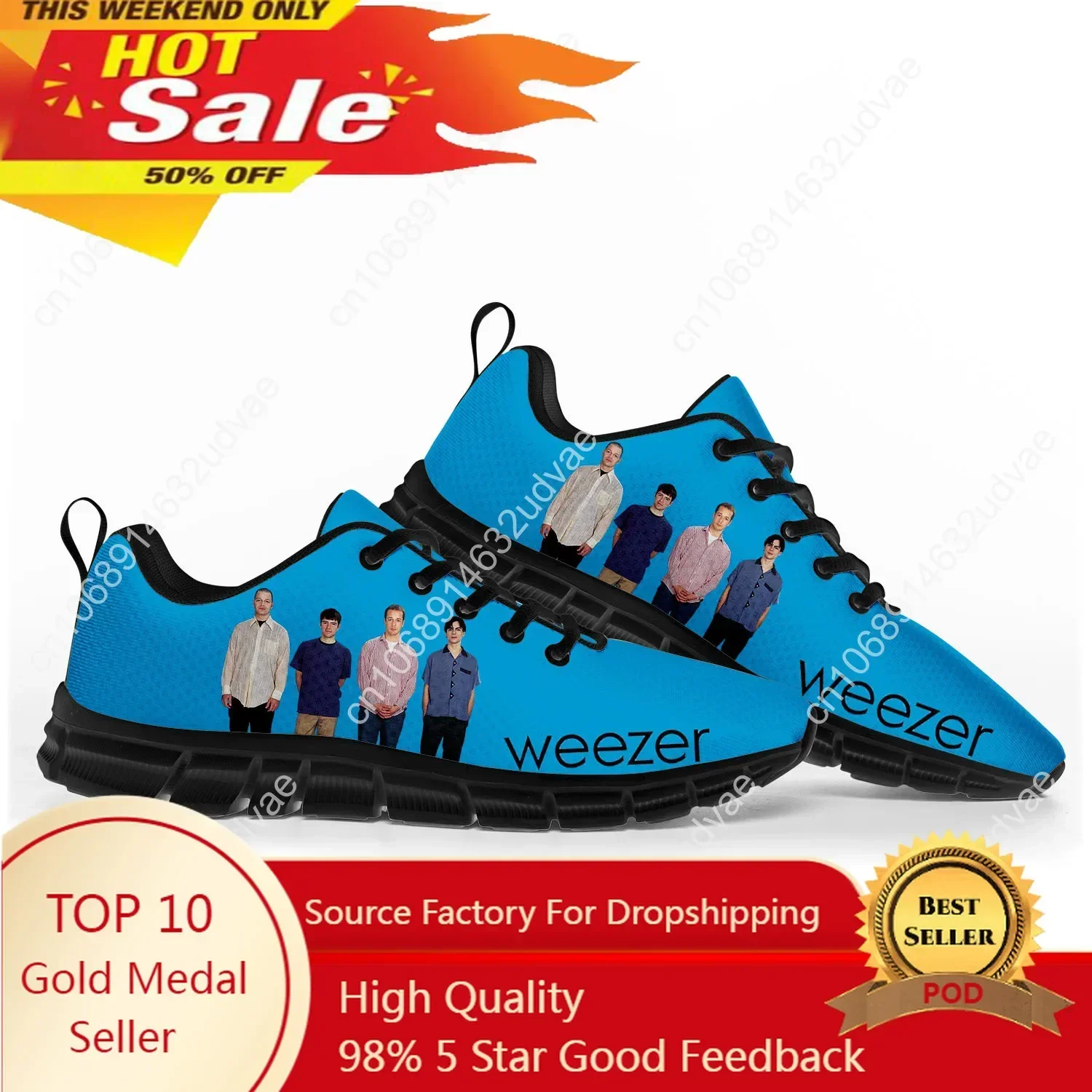 Casual Sneaker Low - Weezer 스포츠 신발 남성 여성 운동화