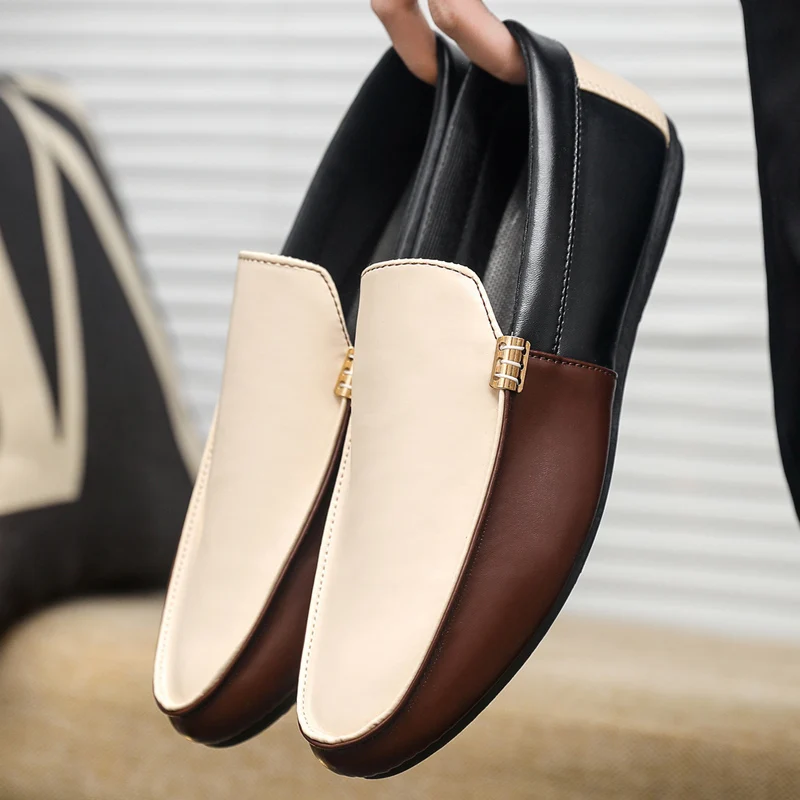 Men'S Shoes Hugo Boss - 남성용 패션 가죽 로퍼 플랫 슈즈