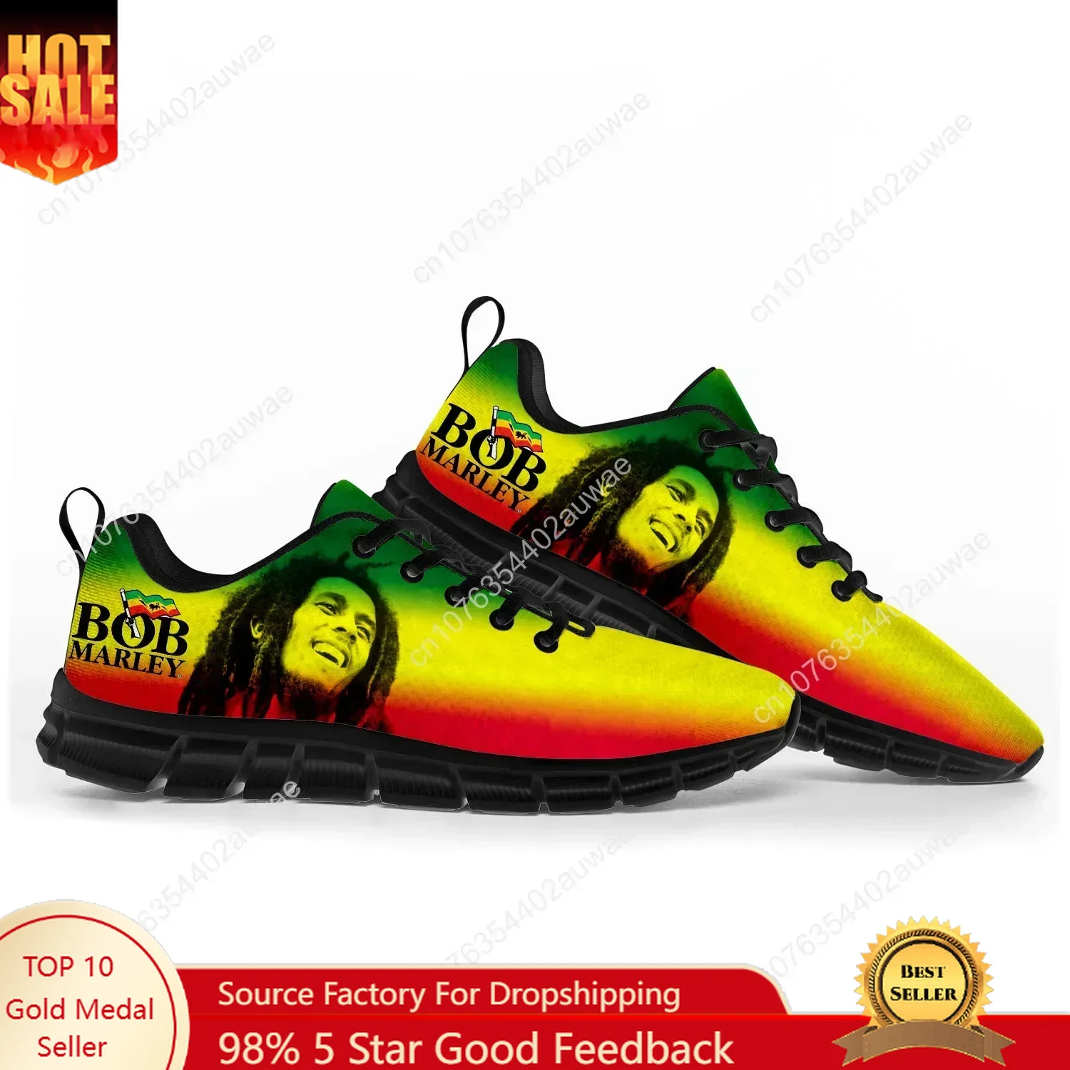 Men'S Shoes Qn - Bob Marley Reggae Rasta 음악 가수