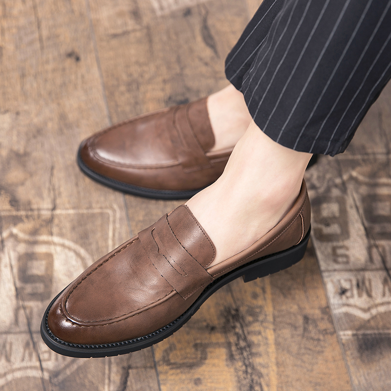 새로운 부드러운 가죽 통기성 가죽 신발 남성 유럽 스타 - Men Shoes Europe To Us 리뷰 및 가격