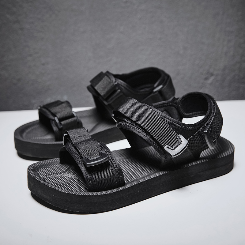 넓은 발을 위한 조절 가능한 플랫 샌들, 훅앤루프 스트 - Men Shoes Velcro 리뷰 및 가격