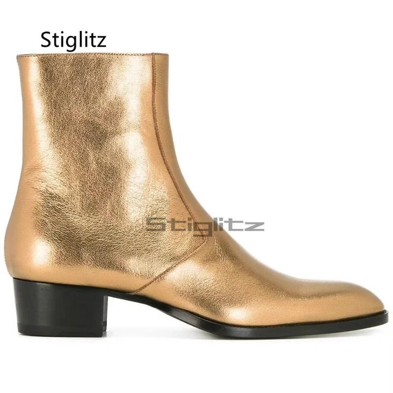 남성용 레드 정품 가죽 첼시 부츠, 포인티드 토 앵클  - Men Shoes Size 11 리뷰 및 가격