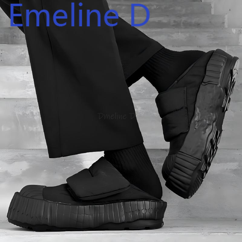 커플용 스노우 부츠 두꺼운 벨벳과 따뜻한 벨크로 디자인 - Men Shoes Velcro 리뷰 및 가격