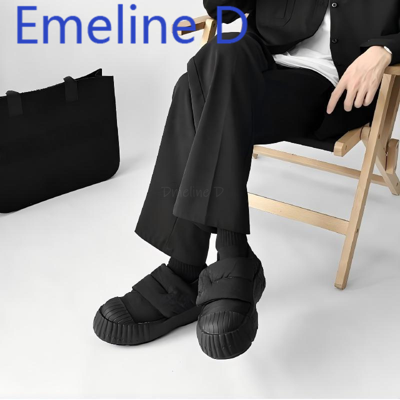 커플용 스노우 부츠 두꺼운 벨벳과 따뜻한 벨크로 디자인 - Men Shoes Velcro 리뷰 및 가격