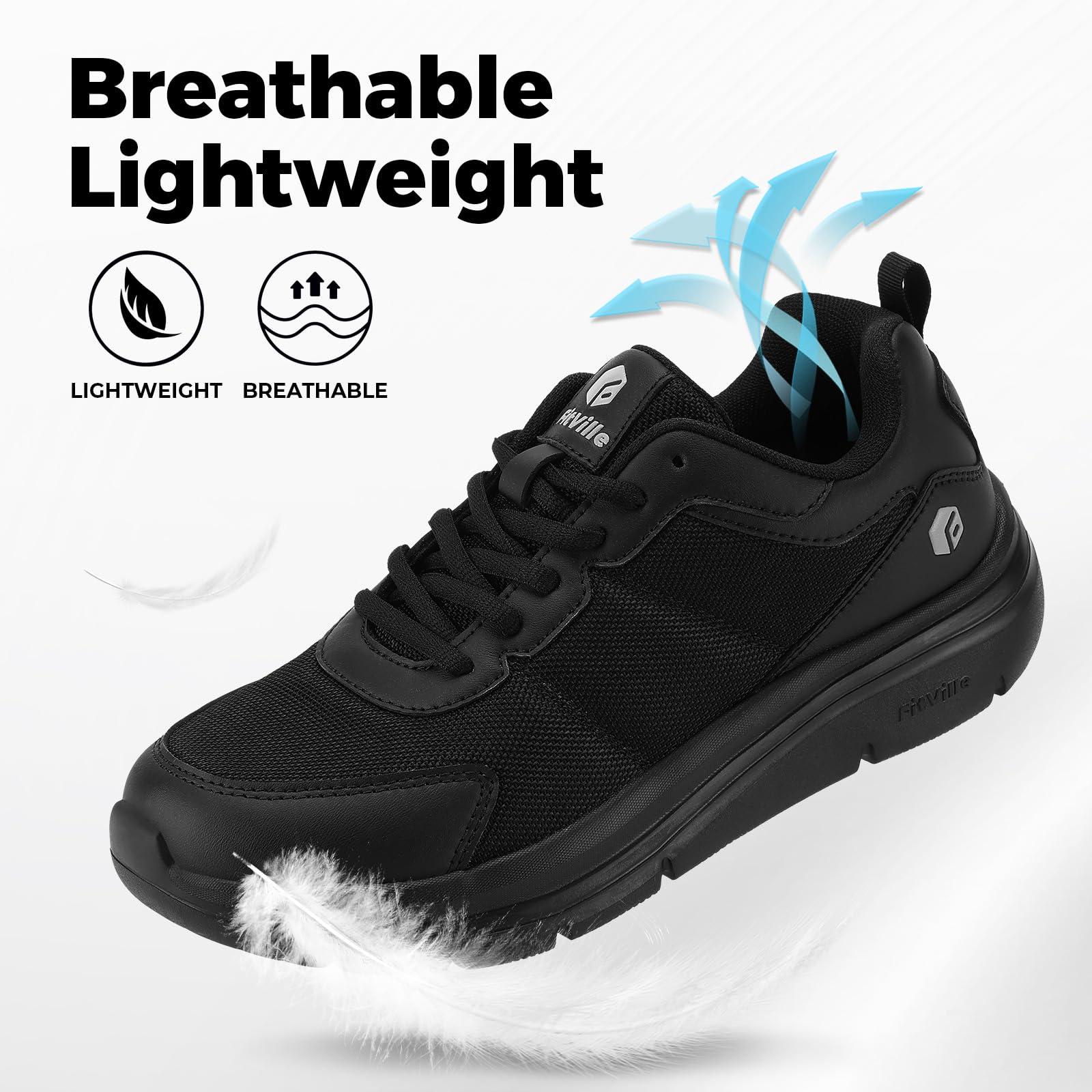 FitVille 남성용 운동화 와이드 경량 통기성 남성 - Men'S Shoes Plantar Fasciitis 리뷰 및 가격