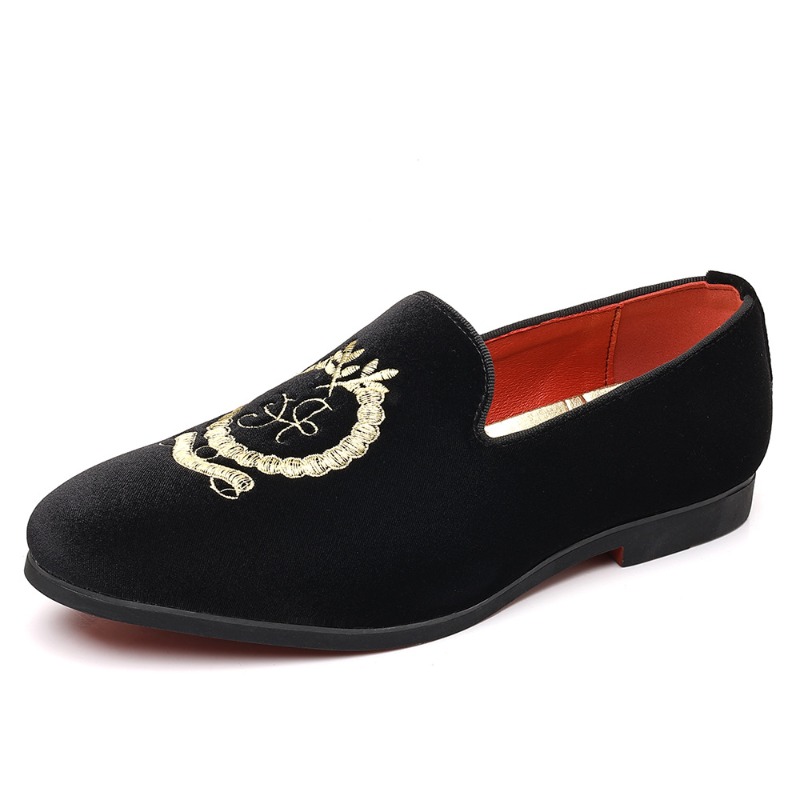 럭셔리 디자이너 로퍼 스웨이드 가죽 자수 캐주얼 신발  - Men'S Shoes Qn 리뷰 및 가격