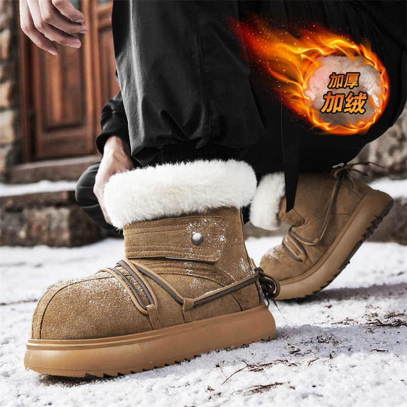 2025년 신상 겨울 남성 스노우 부츠 가죽 따뜻한 플 - Winter Boot Insulated 리뷰 및 가격