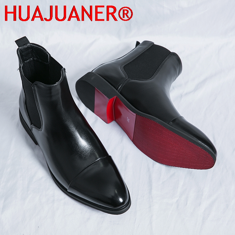 영국 스타일 남성용 블랙 첼시 부츠 여성용 천연 가죽  - Men'S Shoes Qn 리뷰 및 가격