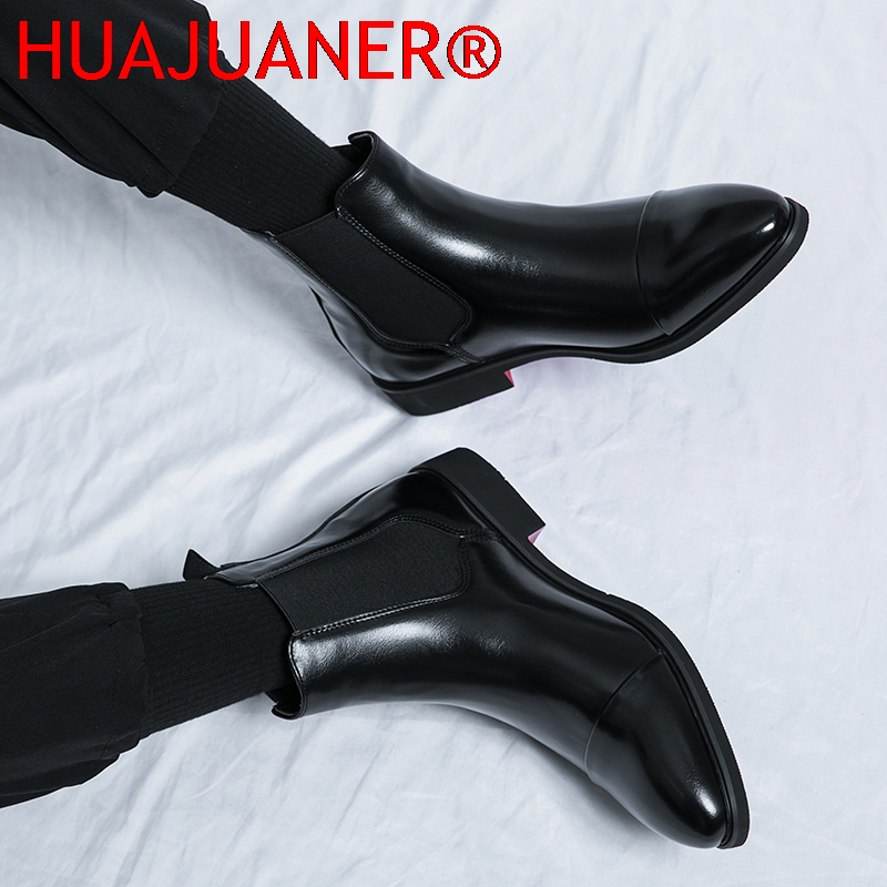 영국 스타일 남성용 블랙 첼시 부츠 여성용 천연 가죽  - Men'S Shoes Qn 리뷰 및 가격