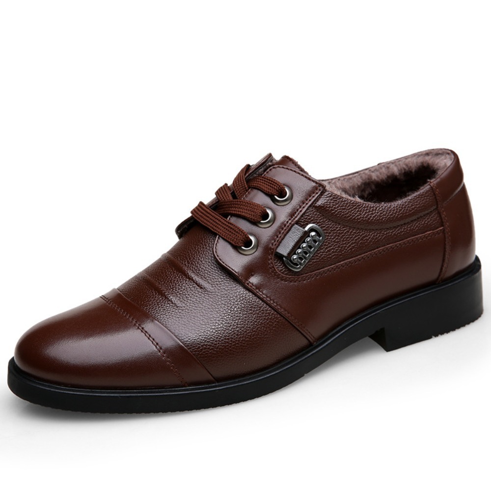 가을/겨울 남성용 천연 가죽 신발, 따뜻한 안감, 비즈 - Men'S Shoes Size 43 In Us 리뷰 및 가격
