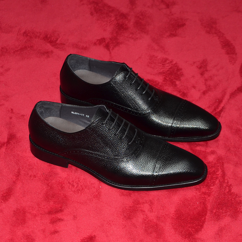 고급 수제 천연 가죽 남성 정장 구두 블랙 레이스업 캡 - Men Shoes Size 11 리뷰 및 가격