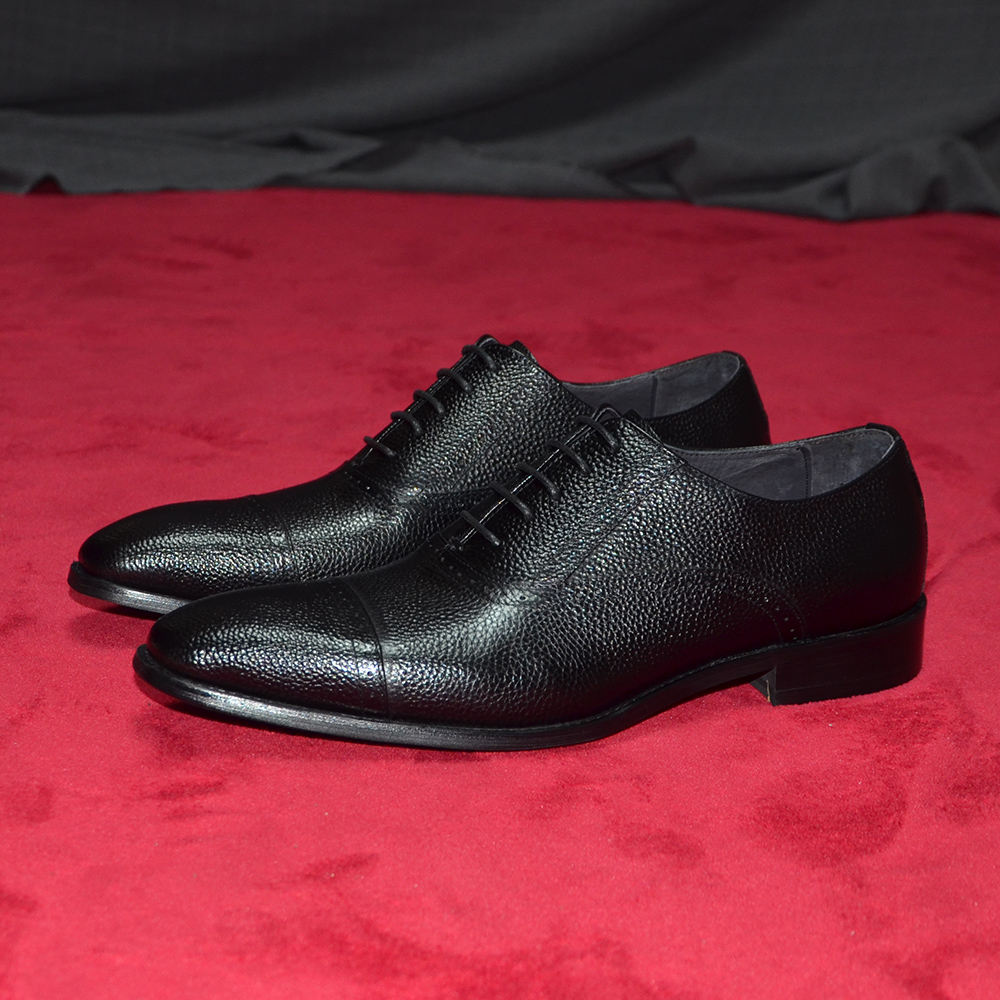 고급 수제 천연 가죽 남성 정장 구두 블랙 레이스업 캡 - Men Shoes Size 11 리뷰 및 가격