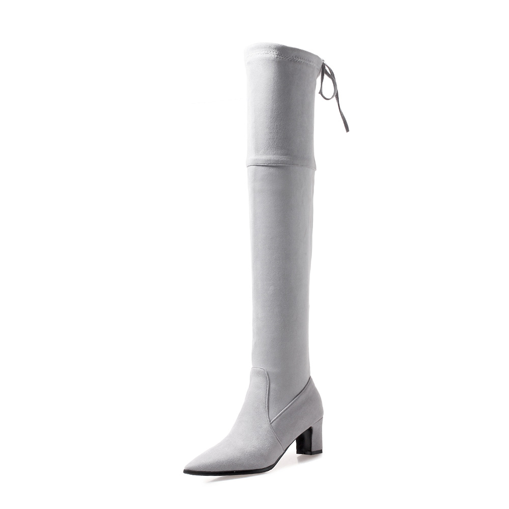새로운 겨울 따뜻한 노란색 검정색 여성용 허벅지까지 오 - Winter Boot Insulated 리뷰 및 가격