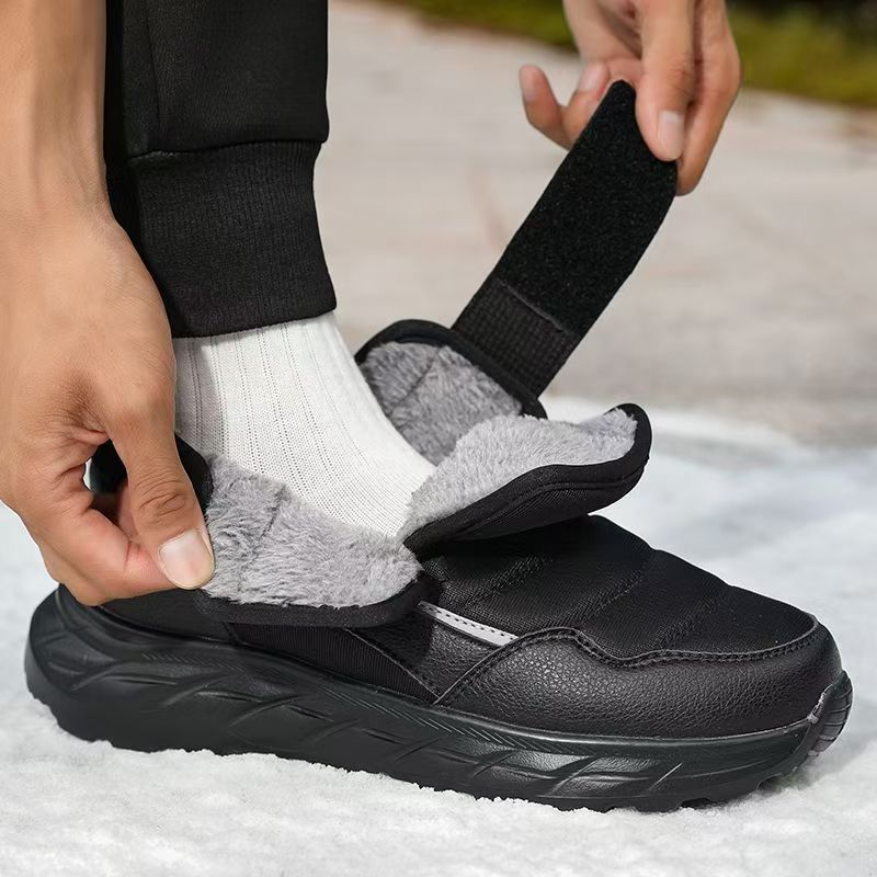 남성용 겨울 신상 대형 벨크로 앵클 스노우 부츠 유니섹 - Men Shoes Velcro 리뷰 및 가격