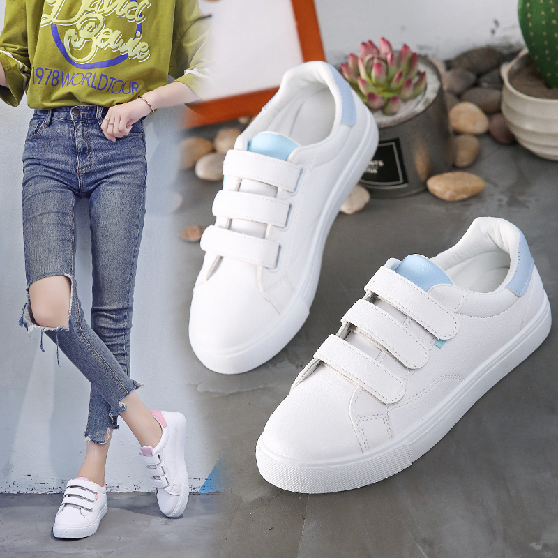 새로운 가을 여성 흰색 싱글 슈즈 여성 학생 스니커즈  - Casual Sneaker Low 리뷰 및 가격
