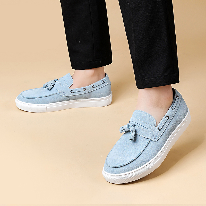 클래식 남성 스웨이드 가죽 태슬 로퍼 플랫 바닥 캐주얼 - Men'S Shoes Hugo Boss 리뷰 및 가격