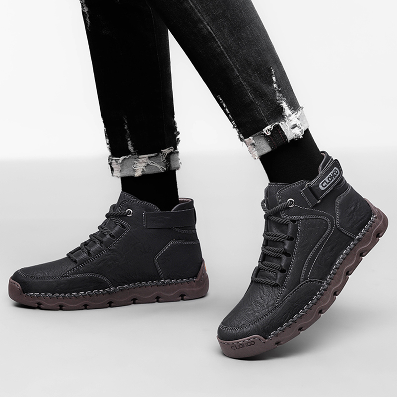 CLOHOO 손바느질 남성용 신발 따뜻한 인공 양털 안 - Men'S Shoes Qn 리뷰 및 가격