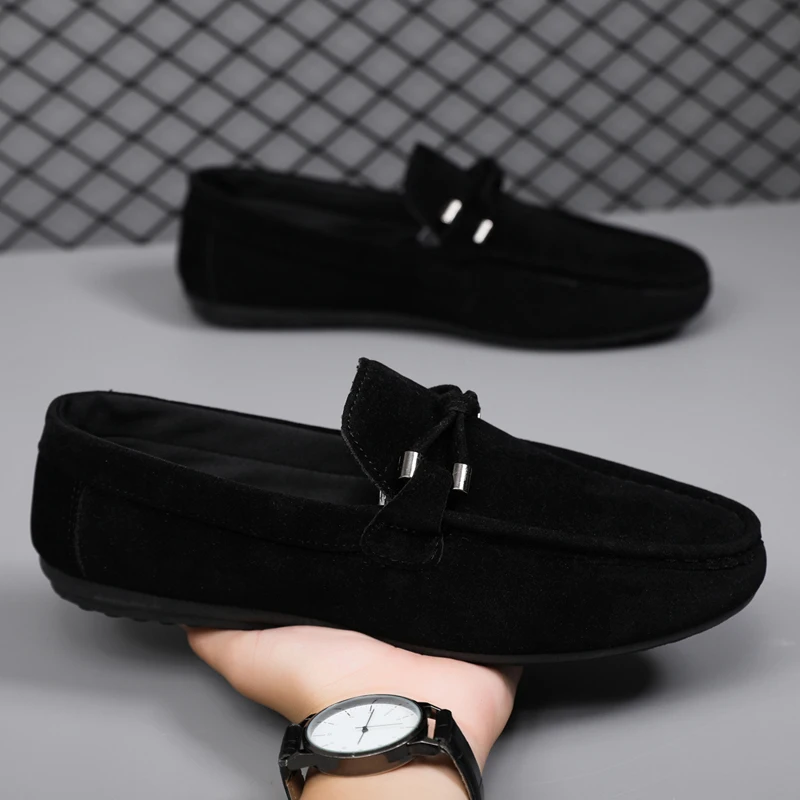 남성 캐주얼 신발 패션 남성 신발 수제 스웨이드 가죽  - Men'S Shoes Qn 리뷰 및 가격