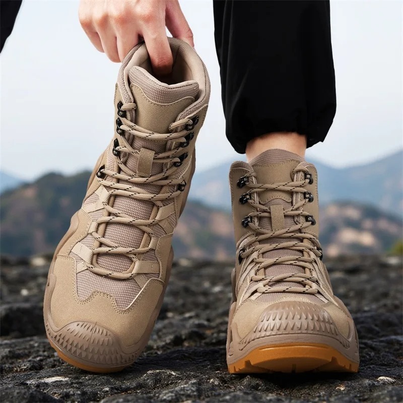 남성 전술 부츠 레이스업 브랜드 발목 등산화 사막 작업 - Men Shoes Branded 리뷰 및 가격