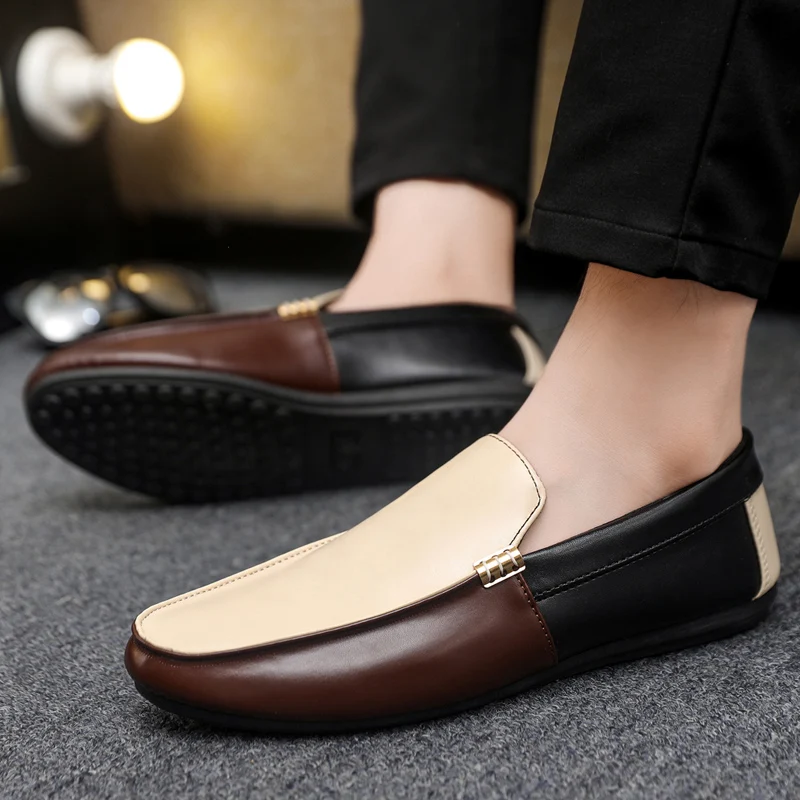 남성용 패션 가죽 로퍼 플랫 슈즈 편안한 남성 캐주얼  - Men'S Shoes Hugo Boss 리뷰 및 가격