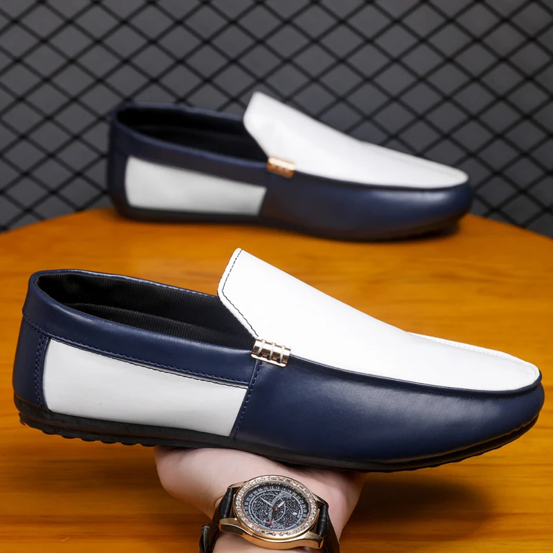 남성용 패션 가죽 로퍼 플랫 슈즈 편안한 남성 캐주얼  - Men'S Shoes Hugo Boss 리뷰 및 가격