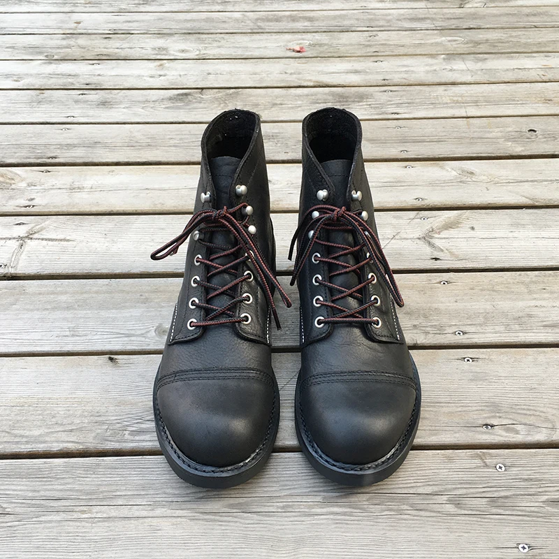 새로운 남성 신발 명품 브랜드 빈티지 남성 부츠 소가죽 - Men Shoes Branded 리뷰 및 가격