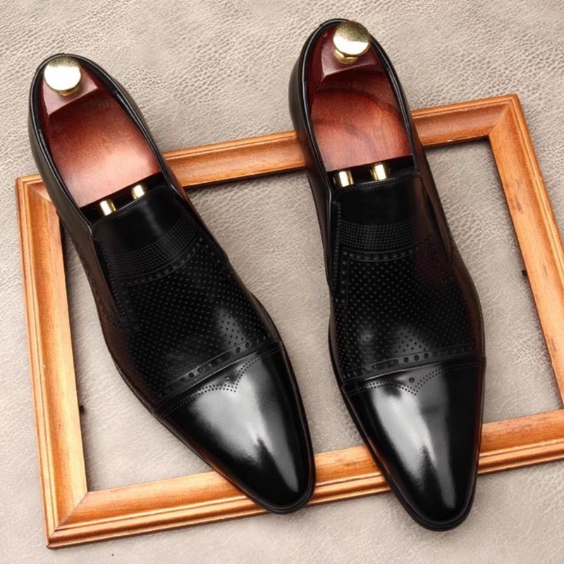 비즈니스 정장 가죽 구두 남성용 천연 가죽 삼중 조각  - Men'S Shoes Size 43 In Us 리뷰 및 가격