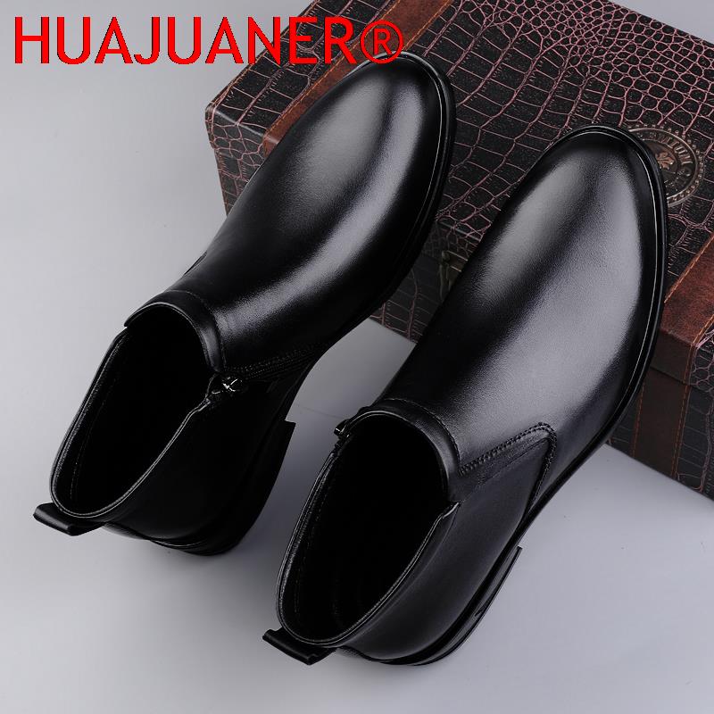 첼시 부츠 블랙 남성 짧은 정품 가죽 부츠 봄 가을 캐 - Men Shoes Branded 리뷰 및 가격