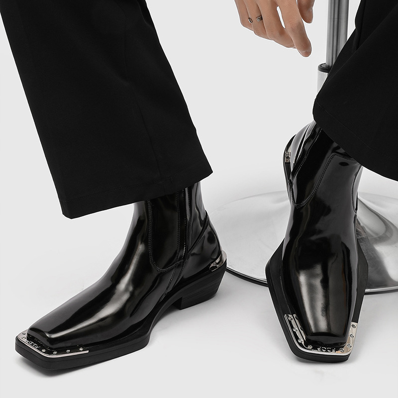 이탈리아 브랜드 디자이너 남성 패션 펑크 록 첼시 부츠 - Men Shoes Branded 리뷰 및 가격