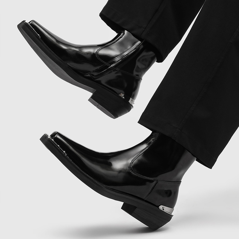 이탈리아 브랜드 디자이너 남성 패션 펑크 록 첼시 부츠 - Men Shoes Branded 리뷰 및 가격