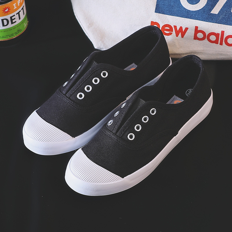 새로운 여성용 흰색 캔버스화 로우탑 슬립온 통기성 플랫 - Casual Sneaker Low 리뷰 및 가격