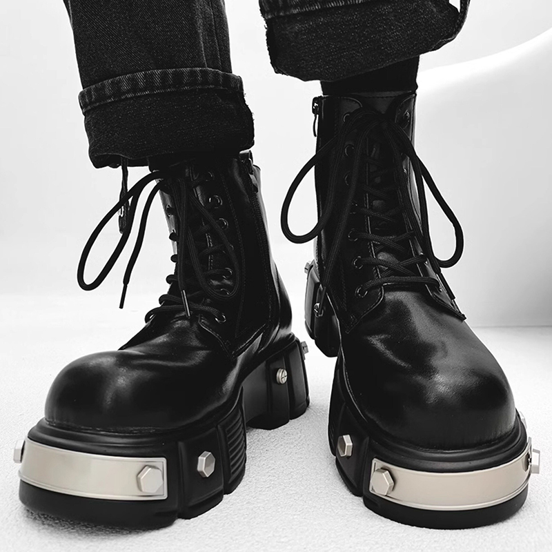 이탈리아 브랜드 디자이너 남성용 하이 플랫폼 부츠 패션 - Men Shoes Branded 리뷰 및 가격