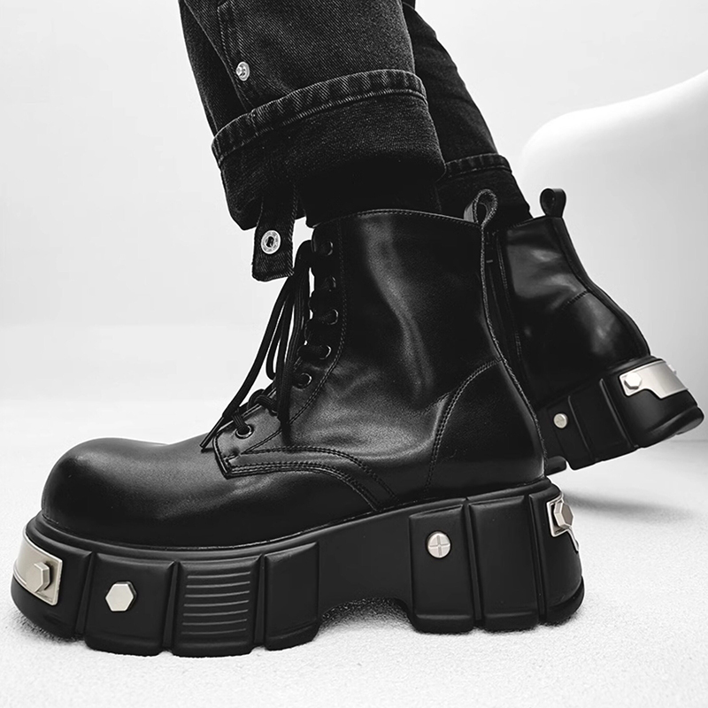 이탈리아 브랜드 디자이너 남성용 하이 플랫폼 부츠 패션 - Men Shoes Branded 리뷰 및 가격