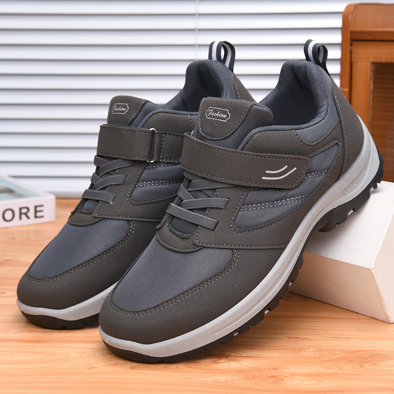 새로운 남성용 봄용 캐주얼 스포츠 워킹화, 벨크로 스트 - Men Shoes Velcro 리뷰 및 가격
