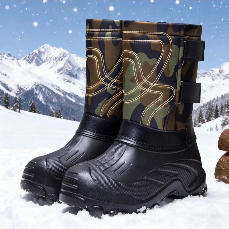 남성용 카모 하이탑 겨울 스노우 부츠 합성 가죽 EVA - Winter Boot Insulated 리뷰 및 가격